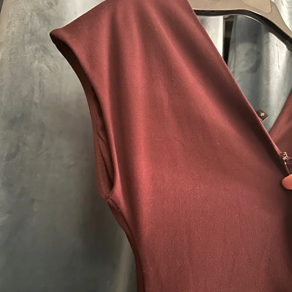 Express Women’s V-Neck Sheath Knee Length Dress               
Merlot - size M - Picture 6 of 8